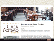Tablet Screenshot of casafontao.com